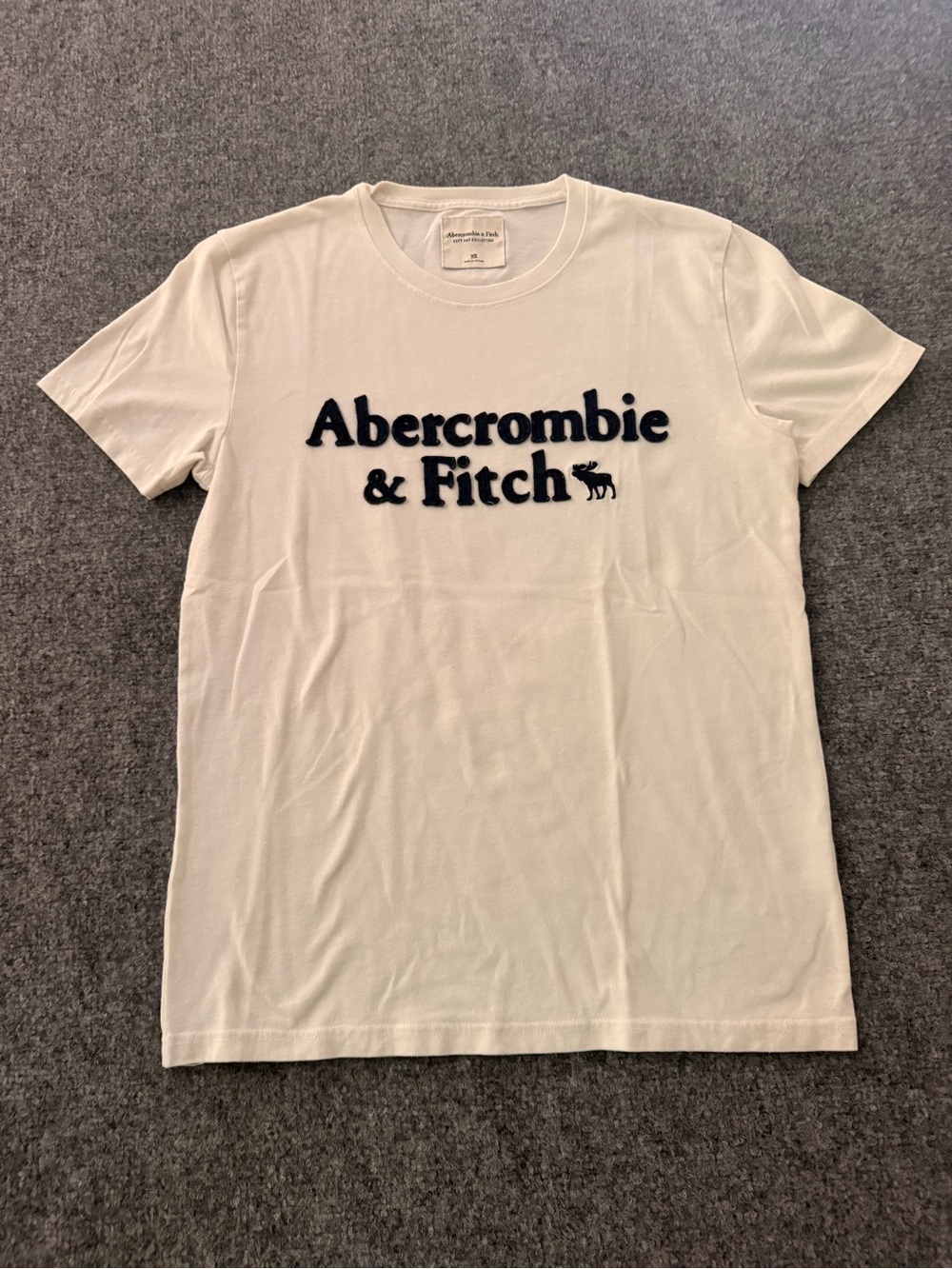 Abercrombie & Fitch White Crew Neck Tee